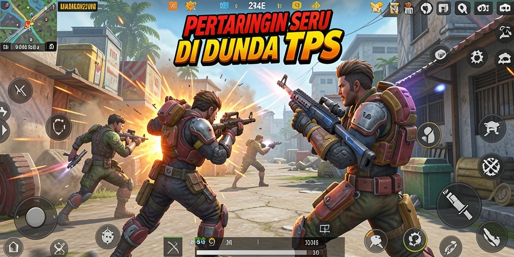 Gameplay mendebarkan dalam pertempuran TPS di 234E.