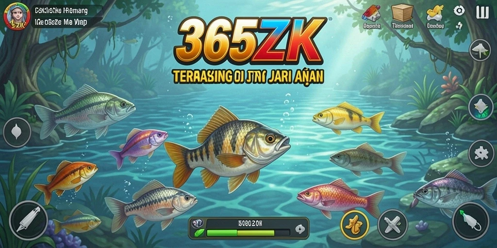 Tampilan gameplay <strong>365ZK</strong> dengan pengalaman memancing yang menarik.