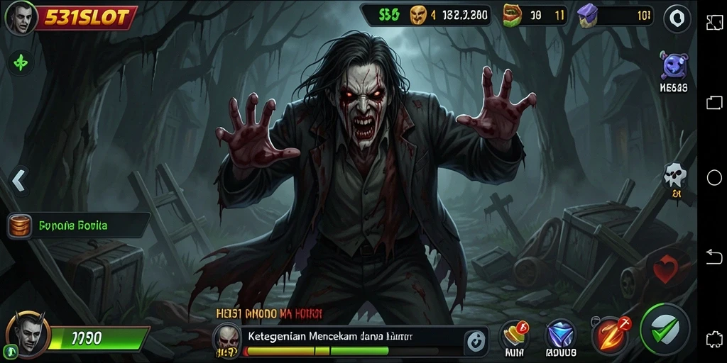 Tampilan gameplay yang menakutkan di 531SLOT