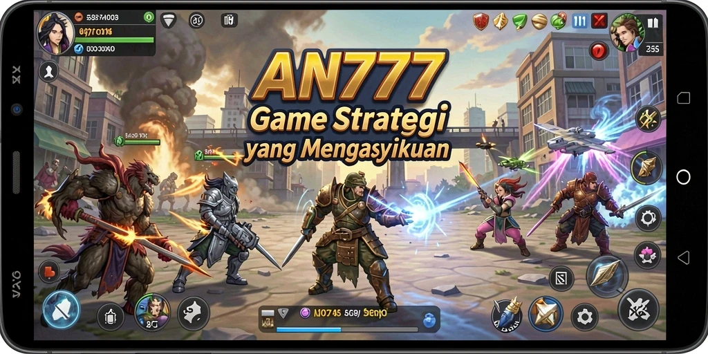 Tampilan gameplay menarik dalam AN777 yang menunjukkan aksi pertempuran SLG.