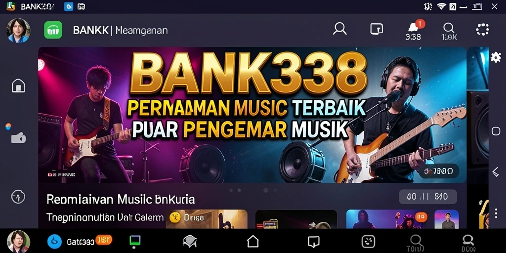 Tampilan gameplay BANK338 yang menarik dengan lagu-lagu beragam.