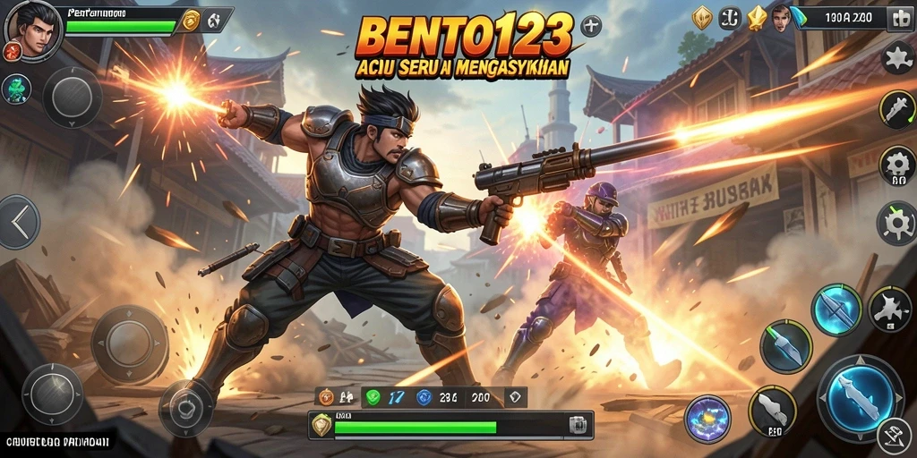 Tampilan gameplay BENTO123 yang mendebarkan dan penuh aksi.
