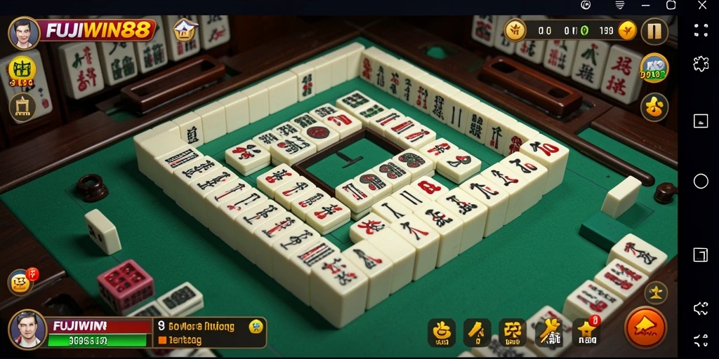 Tampilan gameplay Mahjong yang menarik dan seru di FUJIWIN88.