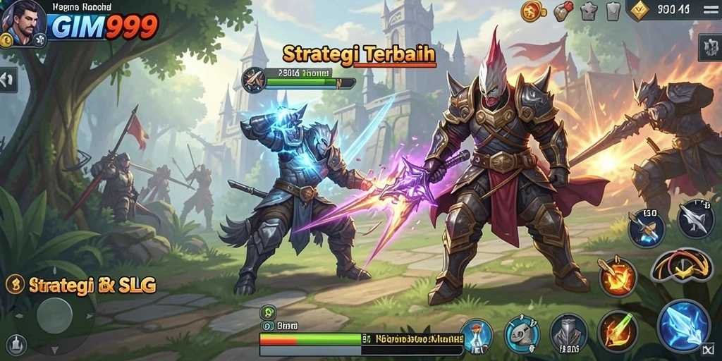 Tampilan gameplay menarik dalam GIM999 dengan strategi mendalam.