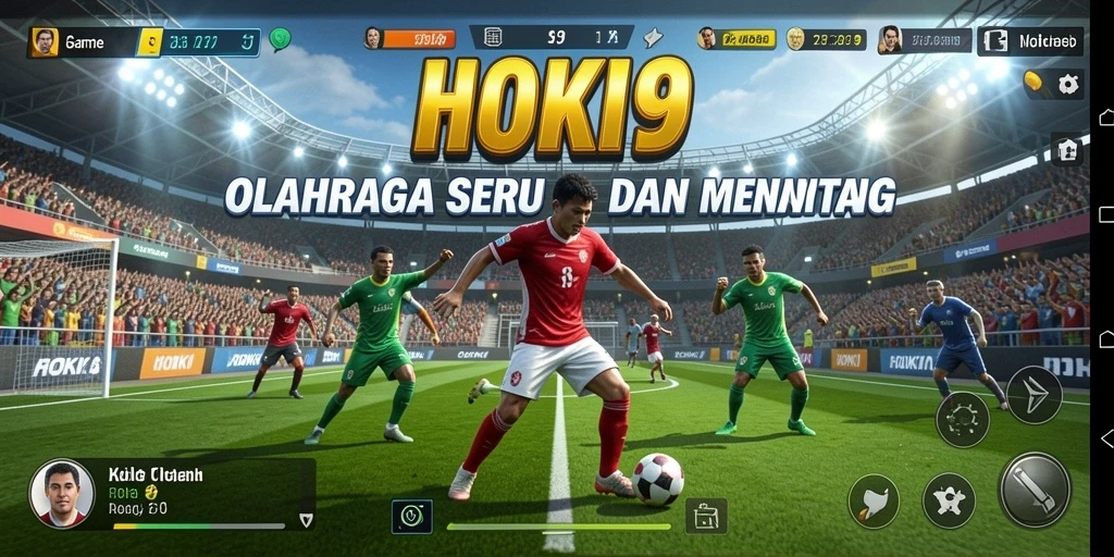 Tampilan aksi seru dalam gameplay HOKI9 olahraga.