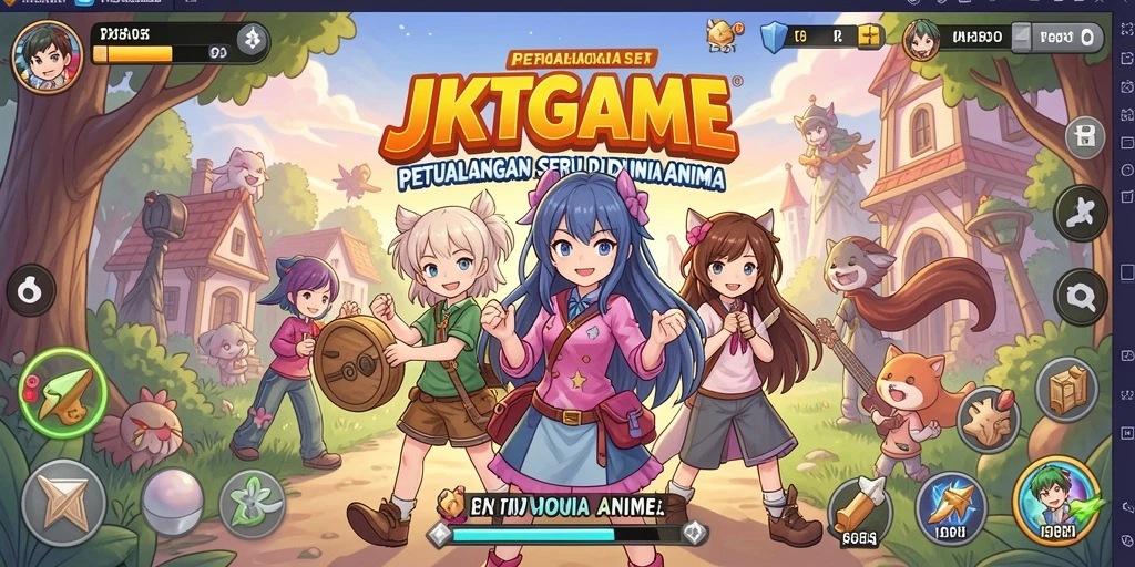 Gameplay Anime seru dengan karakter favorit yang siap bertarung.