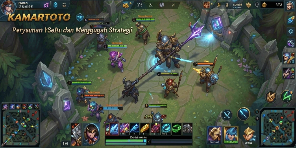 Gameplay seru dari KAMARTOTO dengan karakter unik dan strategi menarik.