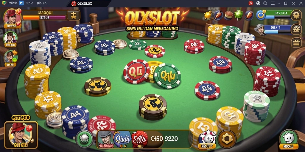 Tampilan gameplay seru dari OLXSLOT dengan kartu QiuQiu.