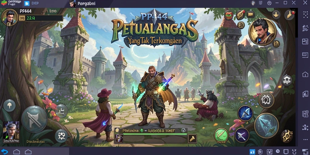 Tampilan gameplay PP444 yang seru dan penuh petualangan.