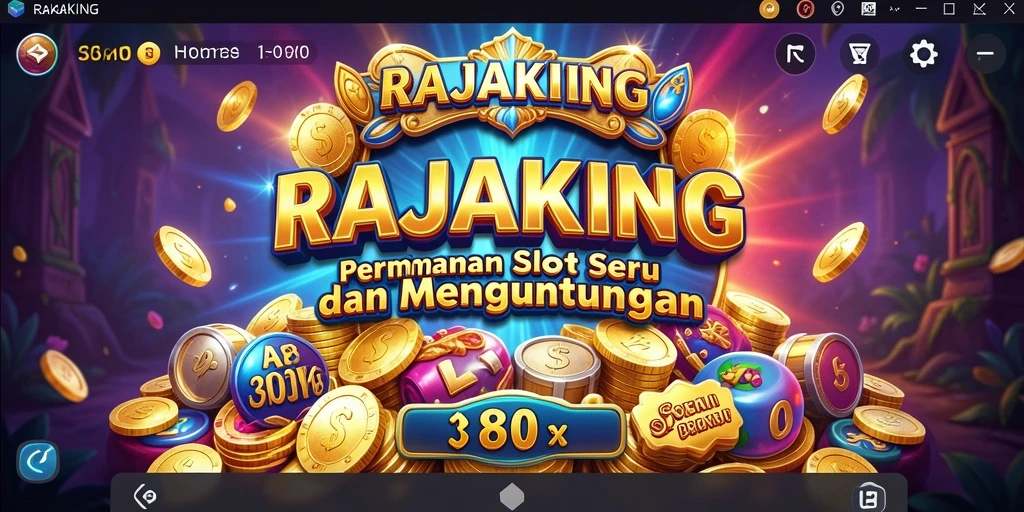 Tampilan gameplay Slot RAJAKING yang menarik dan menawan.