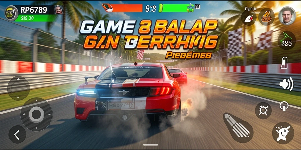 Tampilan gameplay balap yang mendebarkan di RP6789.