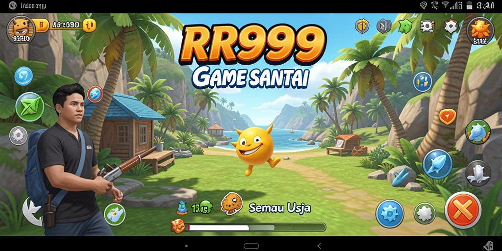 Menampilkan gameplay santai dengan karakter lucu di RR999.