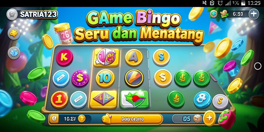 Tampilan gameplay Bingo yang seru di SATRIA123.