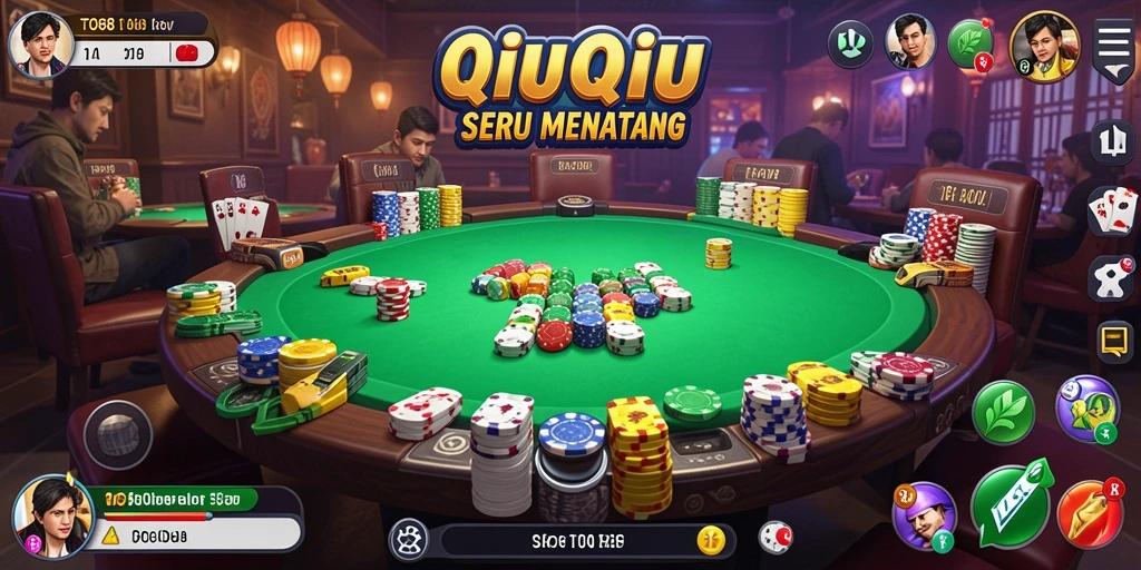 Screenshot TO88 menunjukkan gameplay QiuQiu yang seru dan menantang.