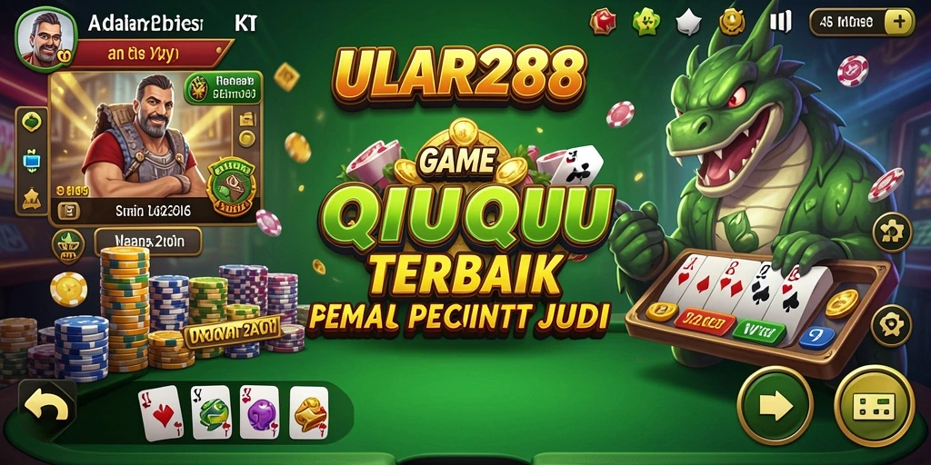 Tampilan gameplay ULAR288 dengan suasana QiuQiu yang mendebarkan.